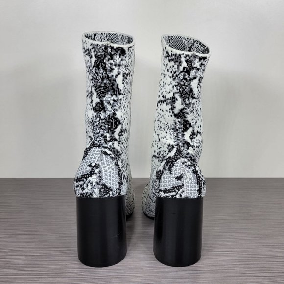 Steve Madden Trent Knit Bootie Snake Print Textile - Picture 5 of 10